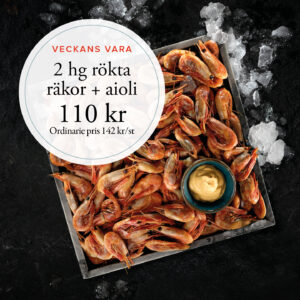 Veckans Vara - 2hg rökta räkor & aioli